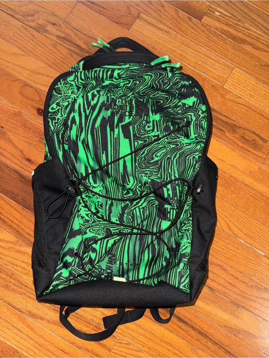 The North Face Other - The North Face Black and Neon Green Swirl Backpack